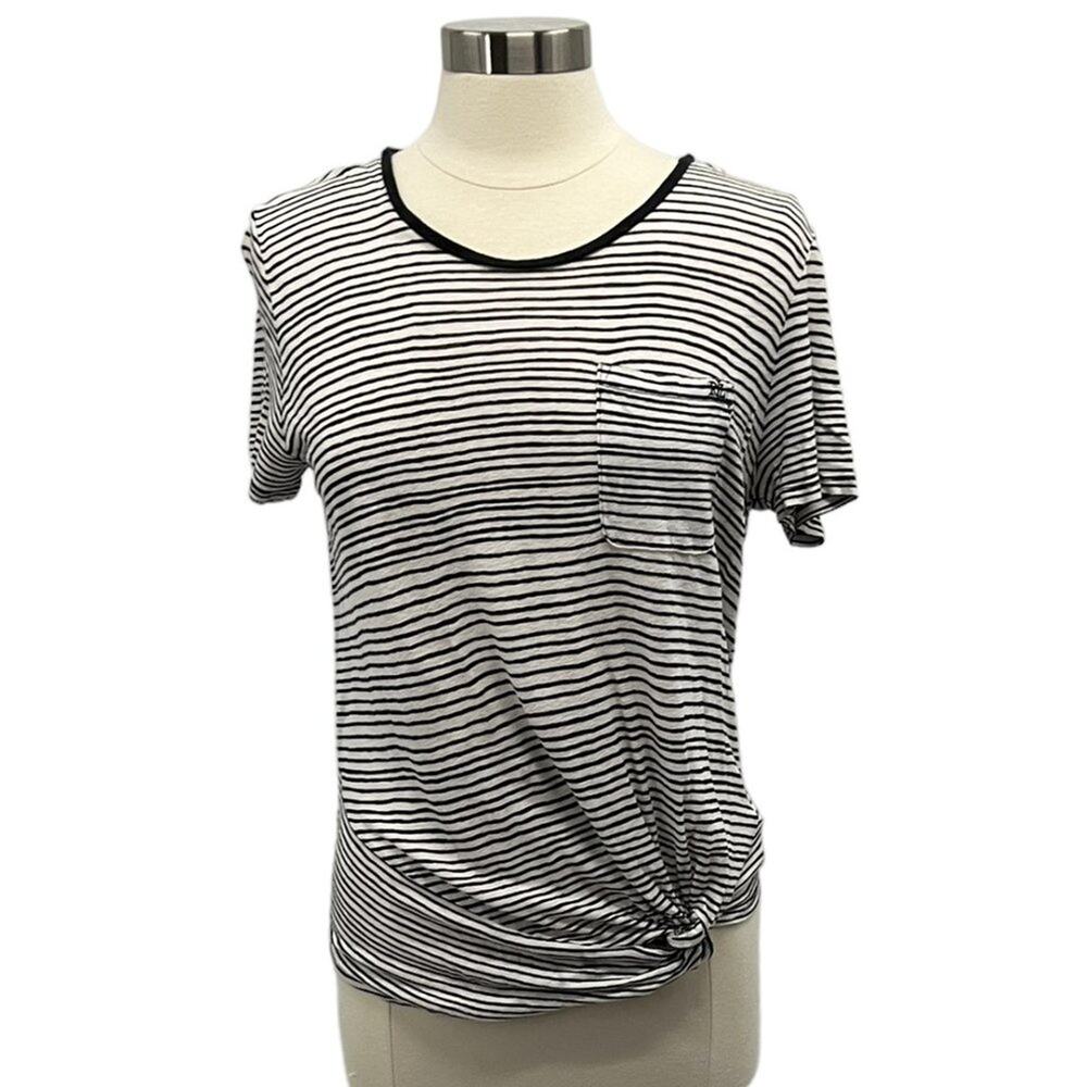 LRL Knotted Striped Shirt XL